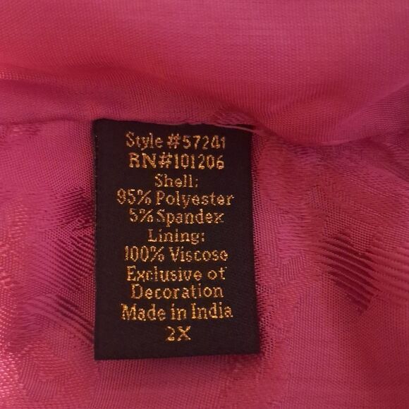 Soft Surroundings label noir blue velvet, lined caftan robe duster 2X - Picture 10 of 11